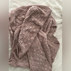 cropped knit cardigan